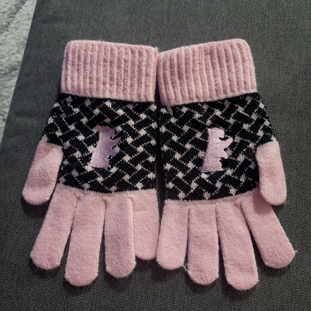 Juicy Couture Pink Gloves One Size